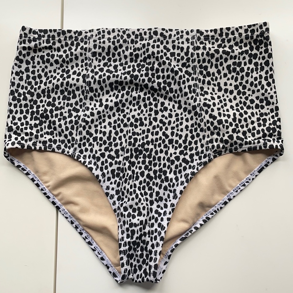 High waisted swim bottom